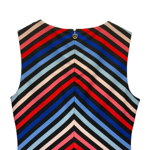 Tommy Hilfiger Sleeveless Striped Crepe Scuba Dress. Size 8 - Picture 5 of 11